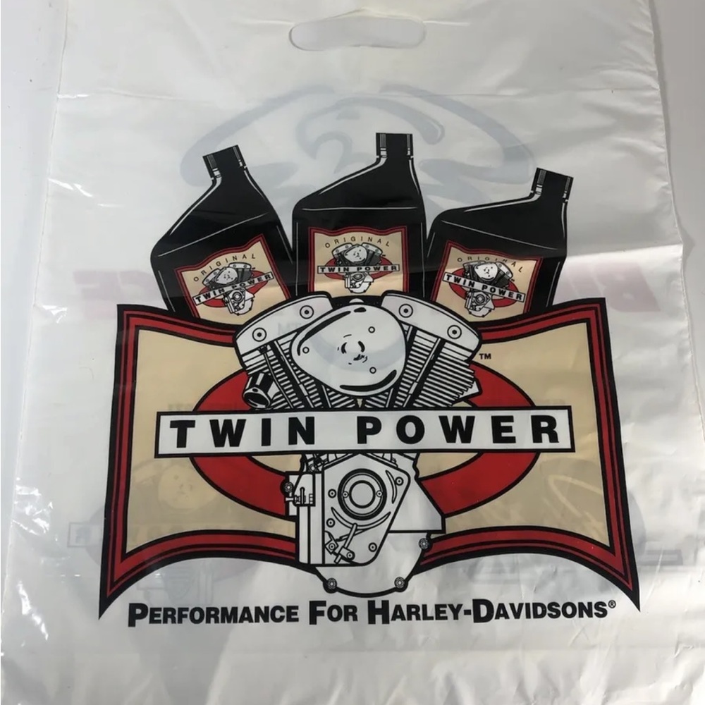 10 Bikers Choice Twin Power Performance For Harley-Davidson Plastic Shopping Bag